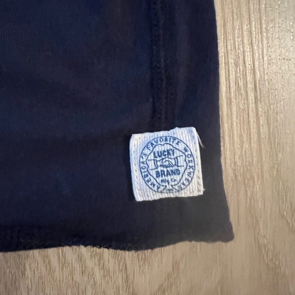 Lucky Brand | Men’s Navy Blue Button T-Shirt - Picture 4 of 6